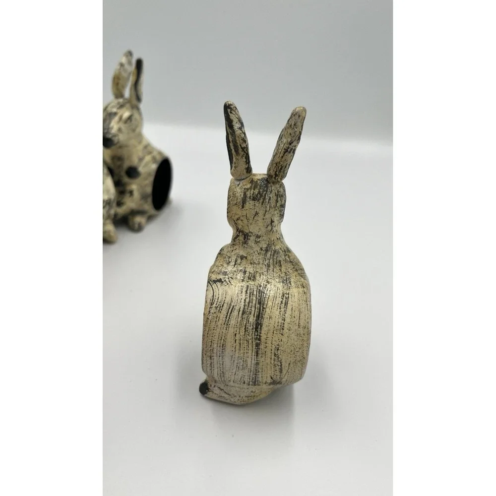 Vintage Kangroo Napkin Rings SET OF 6 Wood Joey Figural Whimsy Kitsch Rustic